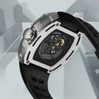 Orologio Automatico Meccanico Uomo Mark Fairwhale FW-6650 a Barile Scheletrato
