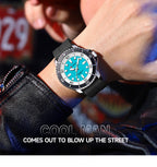 Orologio Curren da uomo sportivo casual al quarzo automatico con cinturino in silicone impermeabile da uomo Fashion 2026