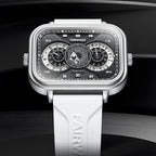 Multifunctioneel herenhorloge met dubbele inzetstukken, waterdicht en lichtgevend