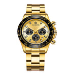 Men's Luxury Top Brand OCHSTIN Stainless Steel Band Waterproof Chronograph Quartz Watch
