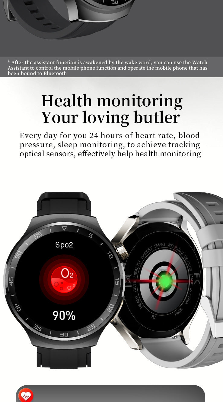 X16 PRO Smart Watch AMOLED Round Display NFC Payment Voice Assistant Alloy Men Business Smartwatch