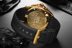 Orologio da uomo classico PAULAREIS meccanico automatico multifunzionale con nastro nottilucente