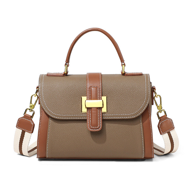 Women's Light Luxury One-shoulder Versatile Advanced Texture Fashion Handbag Original Leather  Multi Pocket Women Shoulder Bag