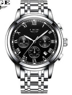 Men's personality fashion trend casual waterproof moon phase quartz watch