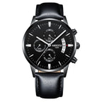 Men Watch Chronograph Sport Mens Waterproof Full Steel Quartz watch