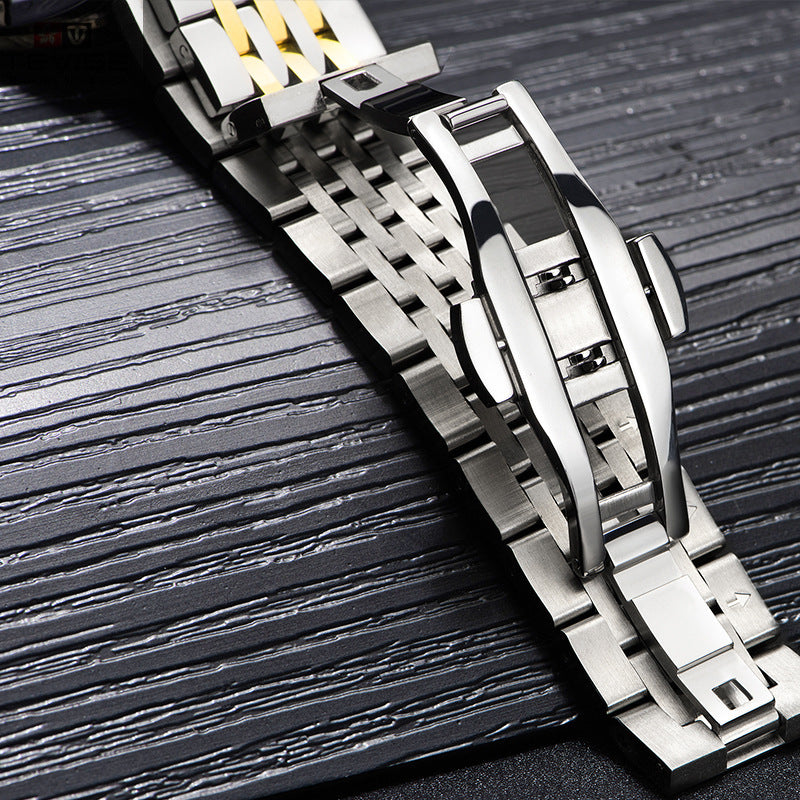 Orologio meccanico Jinlong impermeabile e luminoso da uomo, modello Burst