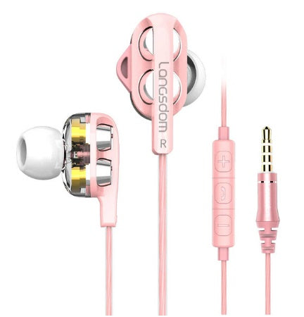 Earphone heavy bass with wheat wire controlled mobile phone headset - Acquisti Online