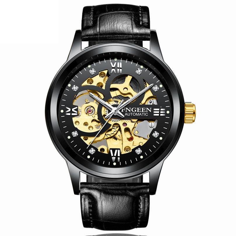 Men's Luxury Mechanical Watch Waterproof Luminous Business Quartz Watch - Acquisti Online
