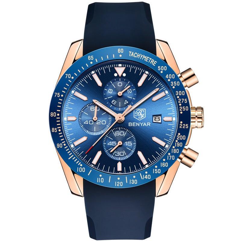 Explosive Watch Heren Multifunctioneel Waterdicht Sport Quartz Horloge
