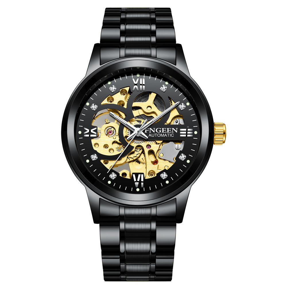 Men's Luxury Mechanical Watch Waterproof Luminous Business Quartz Watch - Acquisti Online