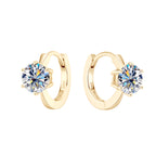 Fashion Simple Moissanite Ear Ring S925 Silver Earrings