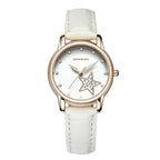 SANDA Ribbon Calendar Fashionable Waterproof Leather Belt Diamond Ladies Luxury Creative Sports Quartz watch
