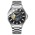 Guanqin Men's Watch Business Casual Automatic Movement Mechanical Watch Waterproof Leather Band Man Watch - Acquisti Online