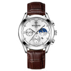 Men's Fashion Genuine Leather Watch - Acquisti Online