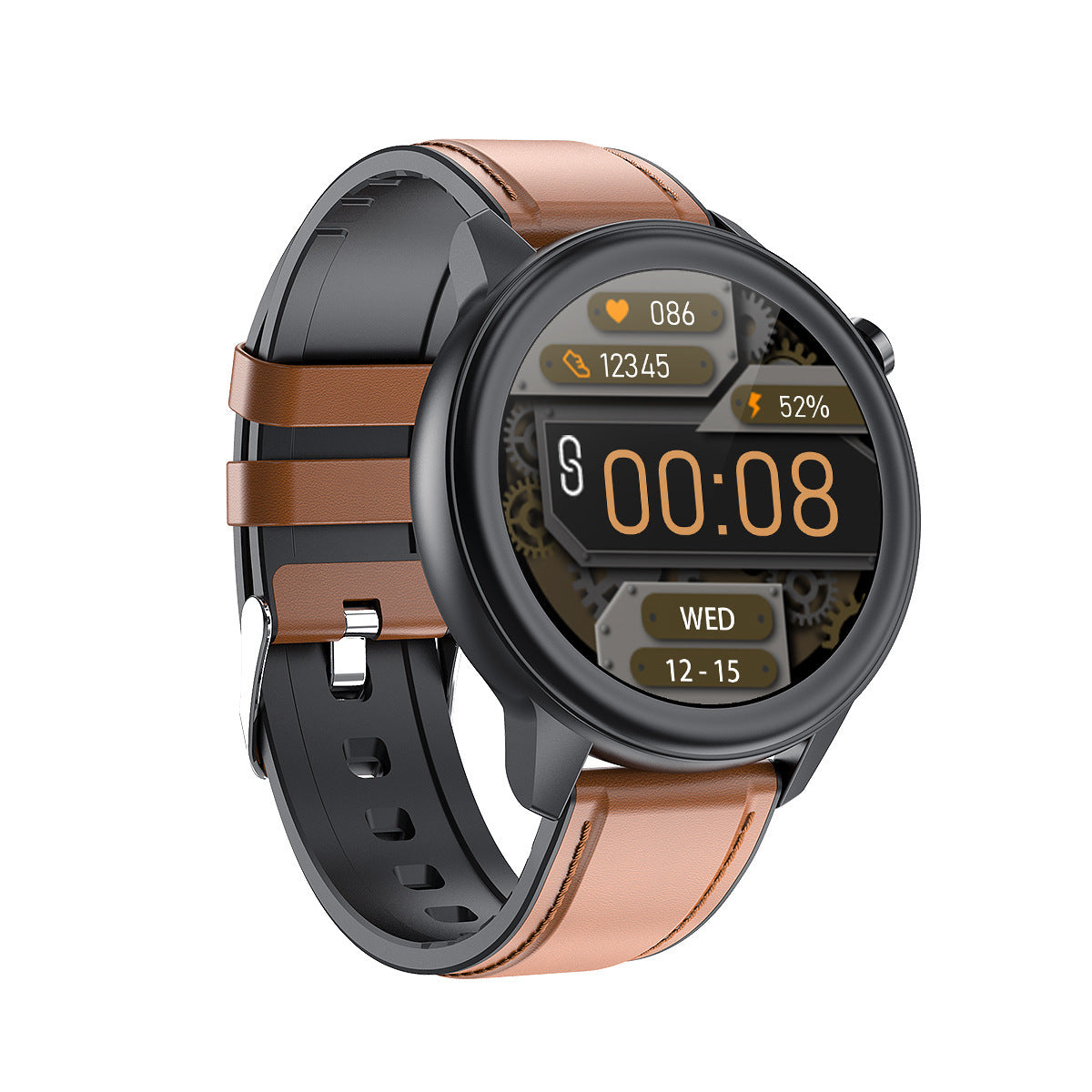 Orologio intelligente alla moda con chiamata Bluetooth e monitoraggio della salute multifunzione, orologio intelligente con promemoria intelligente