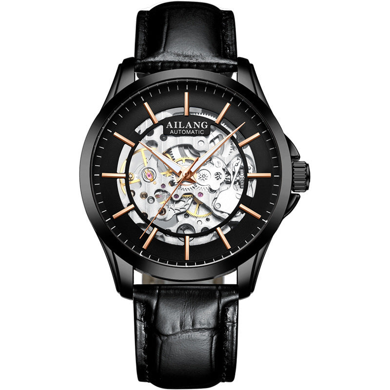 Orologio meccanico automatico AILANG da uomo con tourbillon luminoso e impermeabile 
