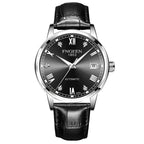 FNGEEN Top Brand Luxury Fashion Green Mechanical Watch for Men Stainless Steel Waterproof Sports Automatic Calendar Men's Watch - Acquisti Online