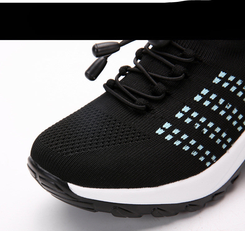 Women's Spring And Summer New Casual Flying Knit Sneakers - Acquisti Online