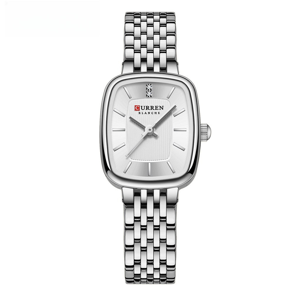 CURRN 9093 Women's Luxury Quartz Watch Fashion Leisure Diamond Simple Steel Strip Women Quartz Wristwatch