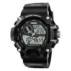 SKMEI Military Watches Men Digital Analog Watch Waterproof 5 ATM Wristwatch LED Sport electronic watch