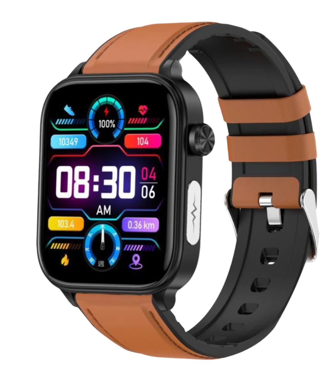 Nuovo Smart Watch ET570 con Chiamata Bluetooth, ECG, Funzione ECG, Misurazione non invasiva della glicemia, Misurazione dell'ossigeno nel sangue reale