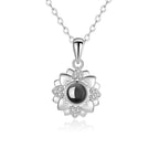 Sunflower Projection Necklace for Women's