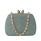 Women's Luxury Handbag Large Capacity Shoulder Bag Rhinstone Crafted Chain Handheld Women's Crossbody Small Square Bag