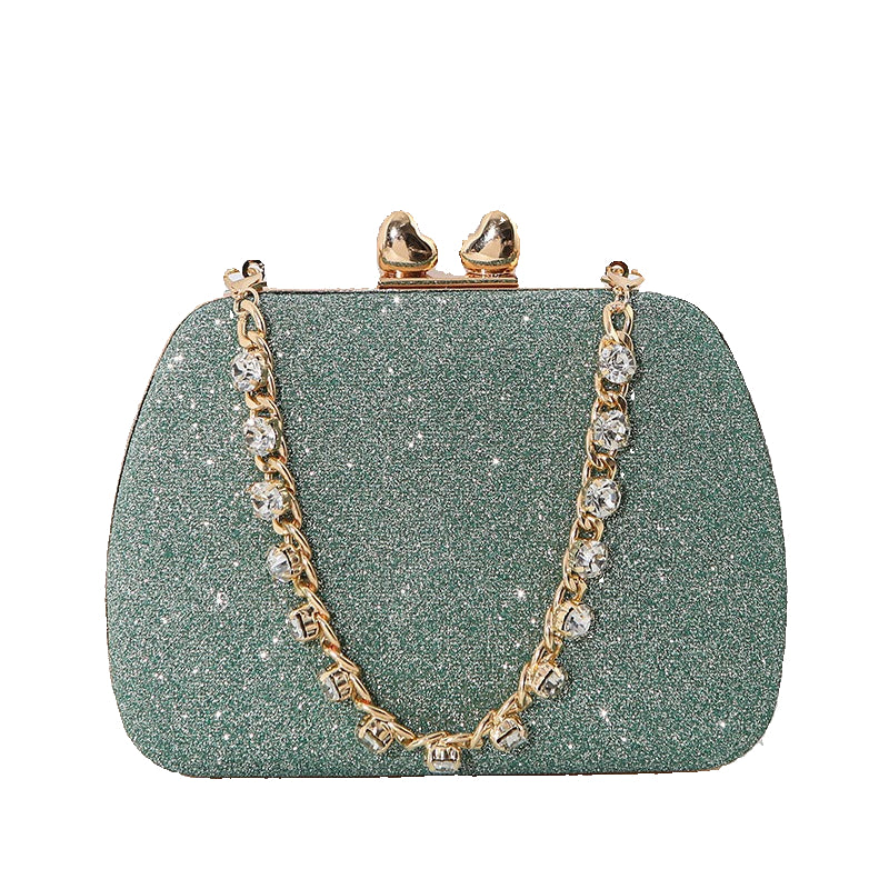 Women's Luxury Handbag Large Capacity Shoulder Bag Rhinstone Crafted Chain Handheld Women's Crossbody Small Square Bag - Acquisti Online