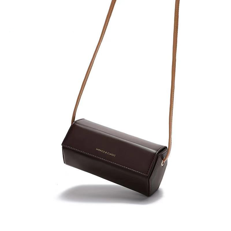 Women's Shoulder Messenger Bag Chic Design Ins Cylinder Bag Fashion Shoulder Strap Adjustable Shoulder Messenger Bag - Acquisti Online