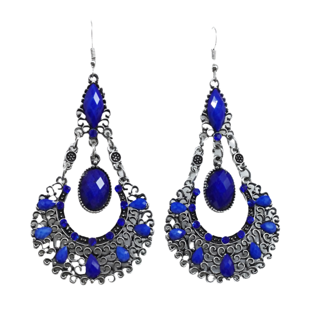 Bohemian water droplets tassel earrings - Acquisti Online