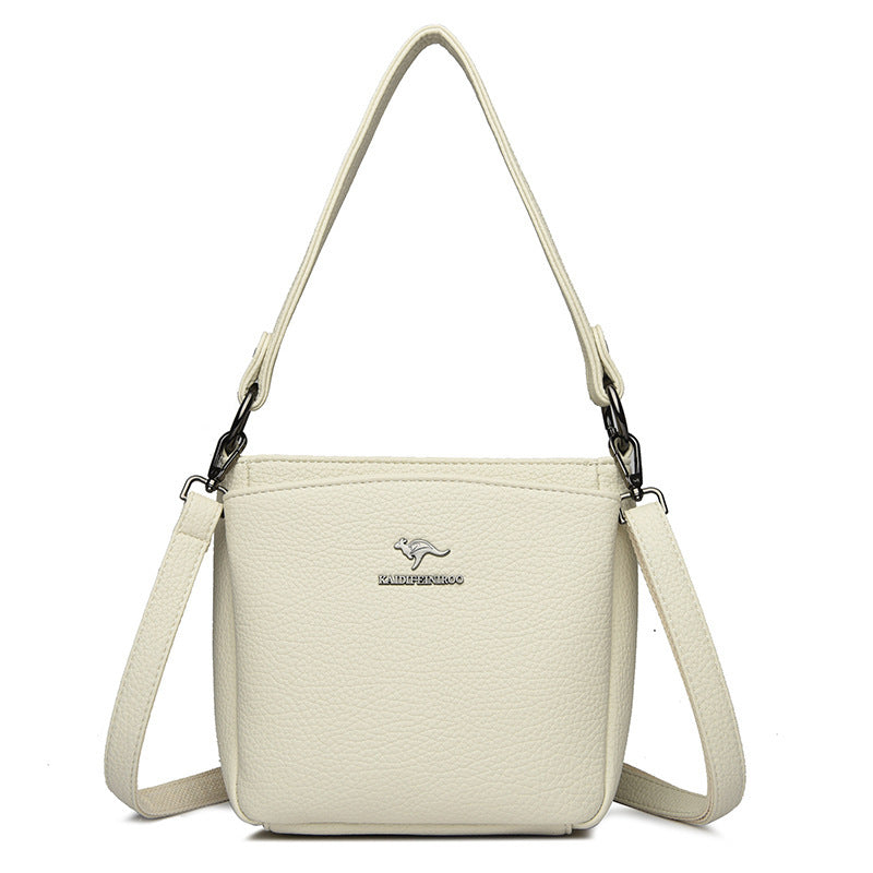 Dames handtas Eenvoudige mode Een schoudertas PU Hand dragen Kleine tas Grote capaciteit Dames handtas