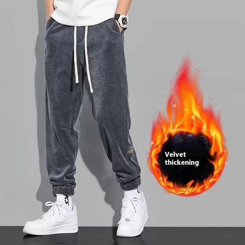 Men's Casual All-matching Pants Corduroy Sweatpants - Acquisti Online