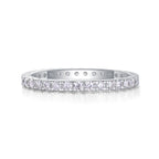 Luxury Fashion Row Diamond Ring Moissanite Silver Ring
