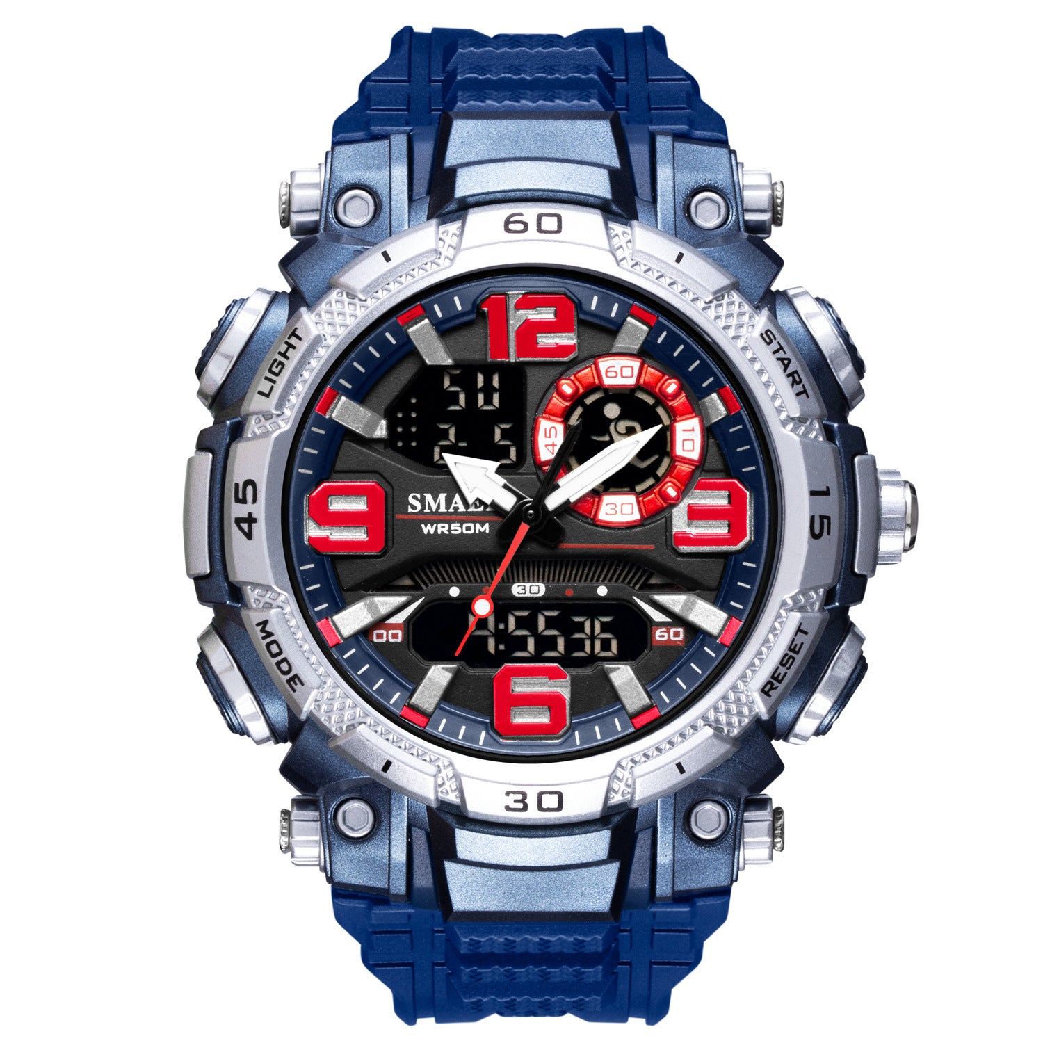 Orologio sportivo da uomo alla moda, impermeabile, per il tempo libero e all'aria aperta