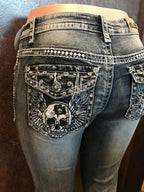 European And American Hot Pants Rhinestone Elastic Slim Fit Slimming Skinny Denim Trousers - Acquisti Online
