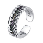 S925 Sterling Silver Color Diamond Colorful Zircon Ear Of Wheat Ring