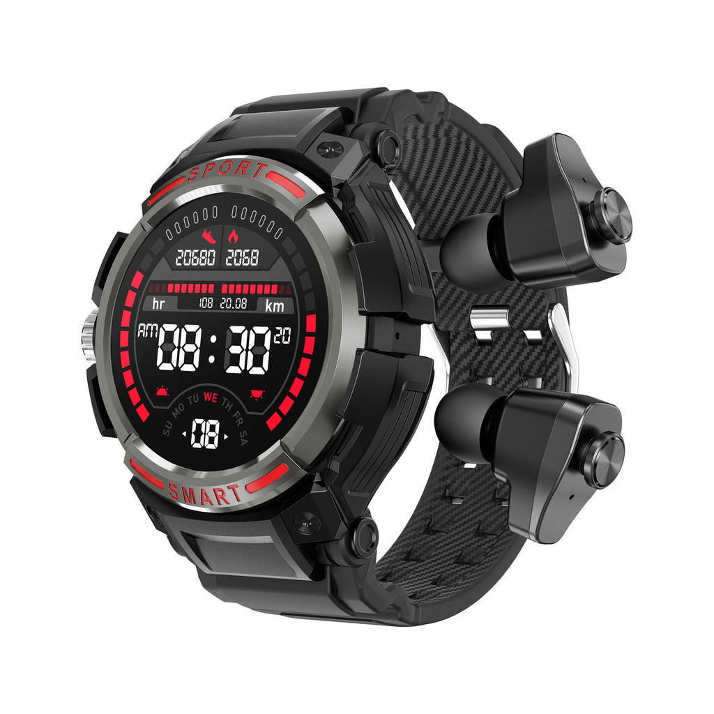 Orologio intelligente da uomo con auricolari TWS, Bluetooth, chiamata, display AMOLED, fitness tracker, monitoraggio della salute, pagamento NFC, orologio intelligente