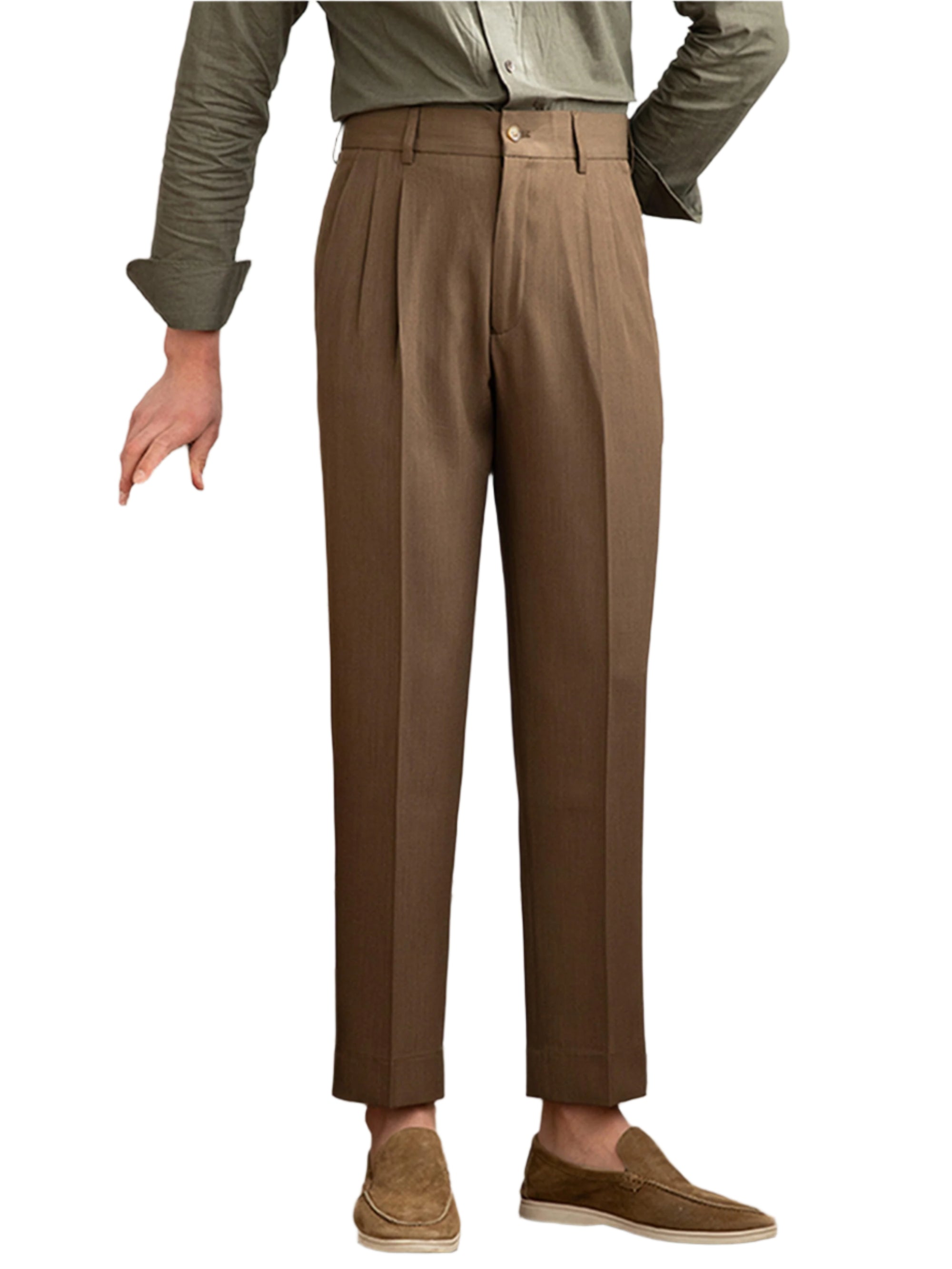 Men's Fashion British Business Formal Wear Casual Pants