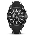 MEGIR Mens Quartz Analog Sports Watch Luminous Chronograph Silicone Band Men's Quartz Sports Watch