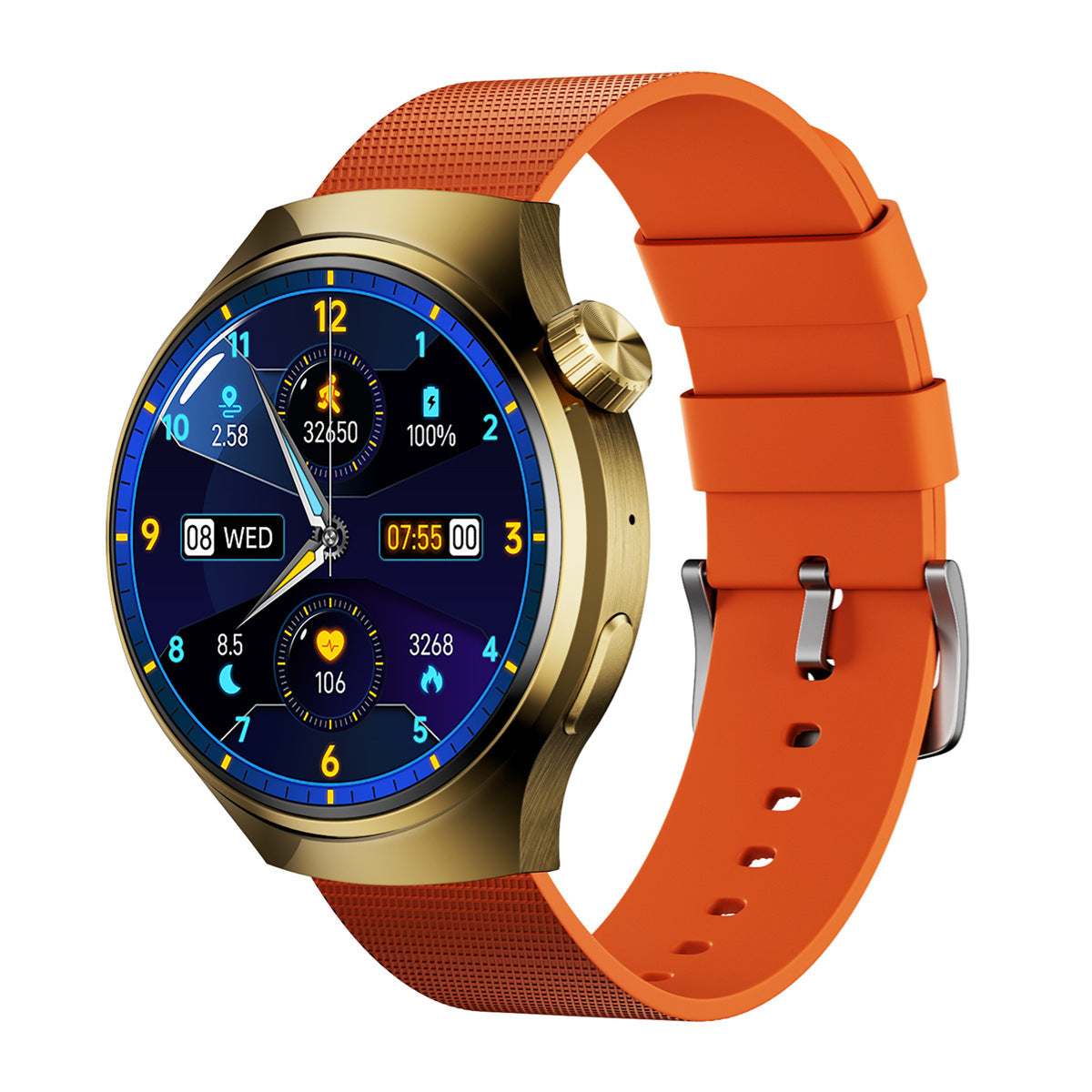Nuovo orologio intelligente Bluetooth per chiamate, frequenza cardiaca, pressione sanguigna, ossigeno nel sangue, monitoraggio della salute