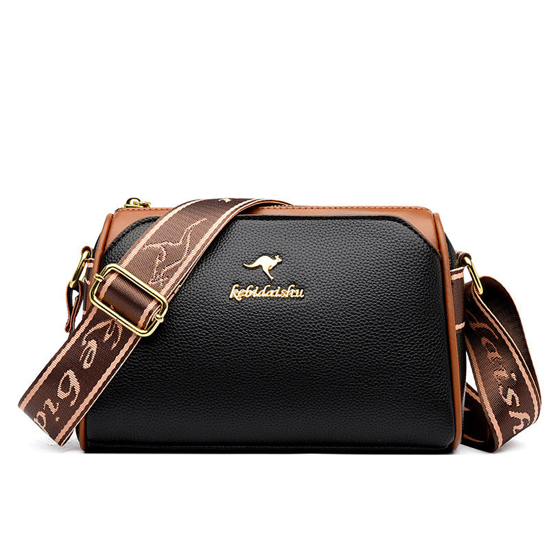 Dames schoudertas Rhombus leren modieuze schoudertas met grote capaciteit, dames crossbody tas