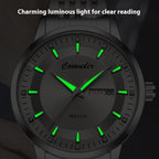 Orologio meccanico automatico da uomo impermeabile, design cavo, orologio alla moda, orologio con doppio calendario e luce notturna