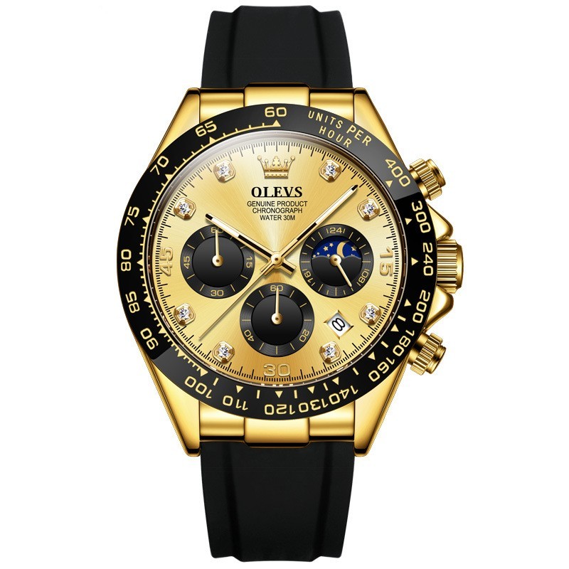 OLEVS Luxury Men Watch Quartz Man Watches Waterproof Luminous Top Brand Watch for Men Date Chronograph Sport Wristwatch