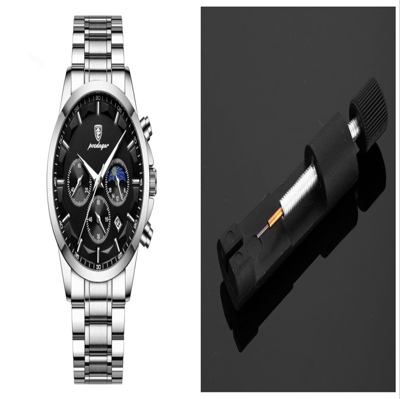 Orologi sportivi da uomo, orologio al quarzo multifunzionale e impermeabile
