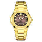 HOURSLY HY1371 Fashion China Man Quartz Watch Exclusive Steel Strap Water Resist Luminous Calendar Casual Men's Watch