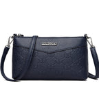 Embossed Pu Texture Middle-aged And Elderly Shoulder Messenger Bag