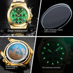 Herenhorloge Lichtgevend Waterdicht Multifunctioneel Horloge