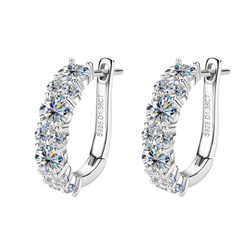 Women's Moissanite Earring Eardrop Girls' High-grade Ear Clip