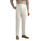 Fashion Pit Strip High-waisted Straight-leg With Casual Pants