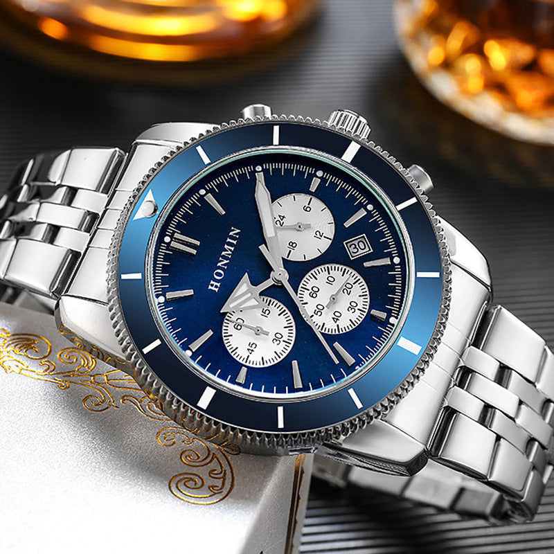 Men's Multi-function Quartz Watch Calendar